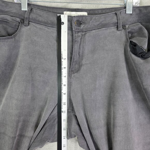 Womens Est 1946 Gray Denim Jeans Mid Rise Cotton Blend Casual Slim Fit Size 20W - Picture 5 of 10